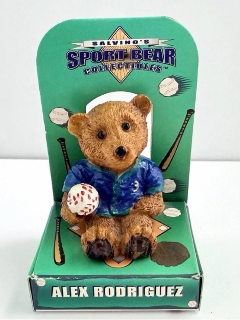 Alex Rodriguez RARE 2000 SALVINO'S COLLECTIBLE SPORT BEAR New In Package HTF New